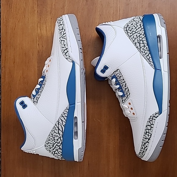 Air Jordan 3 Retro Washington Wizards Blue Copper Men Sneaker CT8532-148 Sz 12.5 - Picture 3 of 17